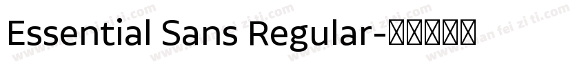 Essential Sans Regular字体转换